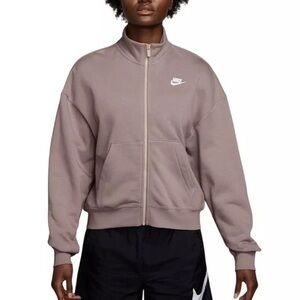 NIKE Sportswear Club Fleece Full Zip Crewneck Sweatshirt
